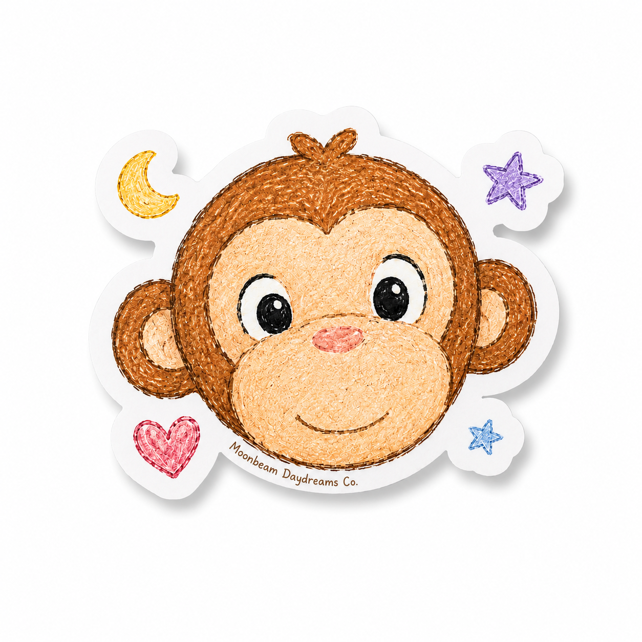 George the Moonkey Sticker